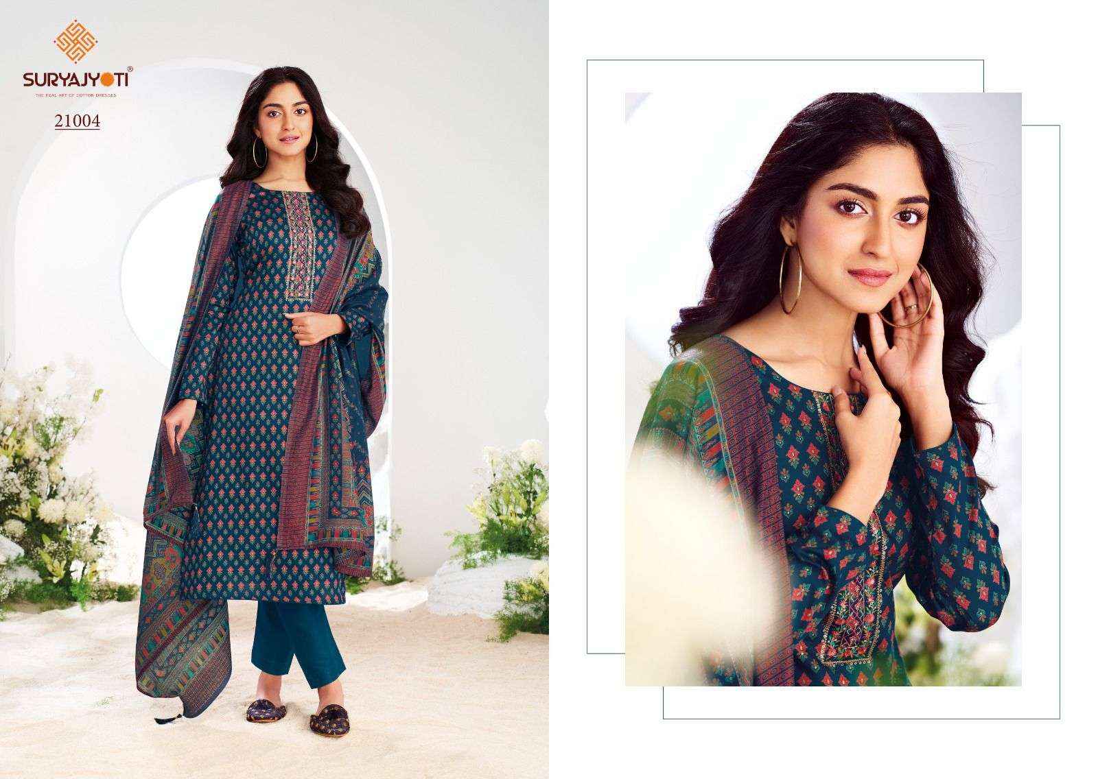 Suryajyoti Kalki Vol 21 Jam Satin Dress Material 8 Pc Catalouge