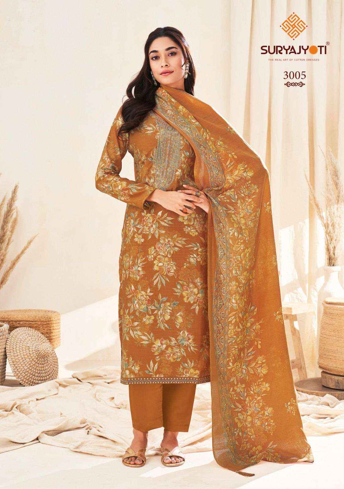 Suryajyoti Kora Vol 3 Cotton Dress Material 6 pcs Catalogue