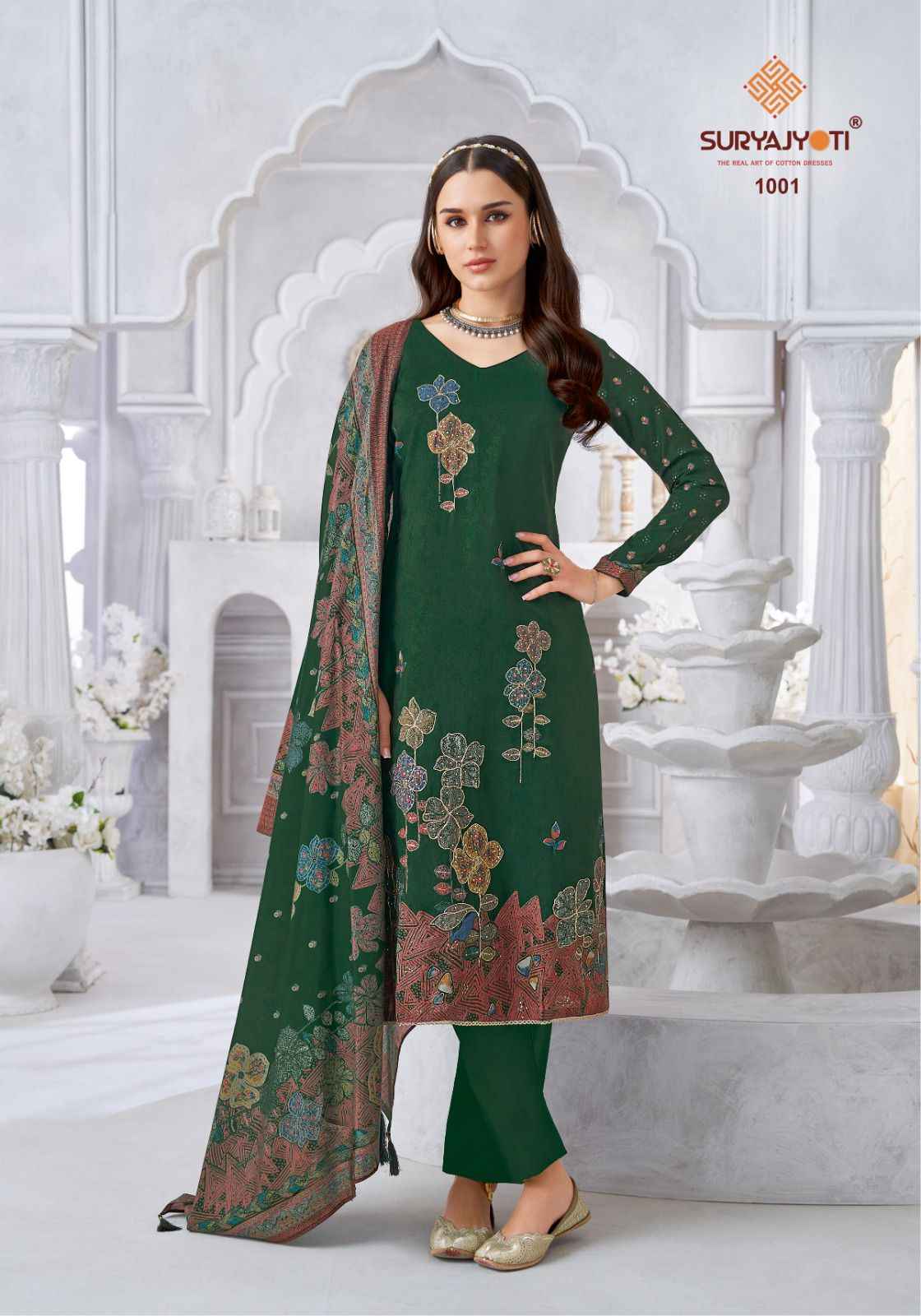 SuryaJyoti Krithi Vol 1 Cotton Dress Material 6 pcs Catalogue