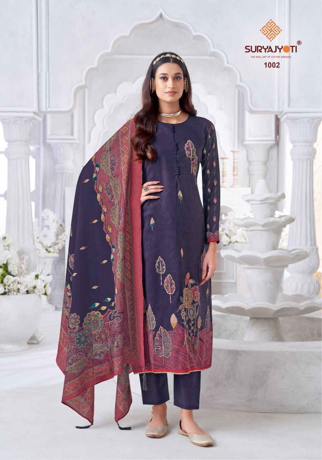 SuryaJyoti Krithi Vol 1 Cotton Dress Material 6 pcs Catalogue