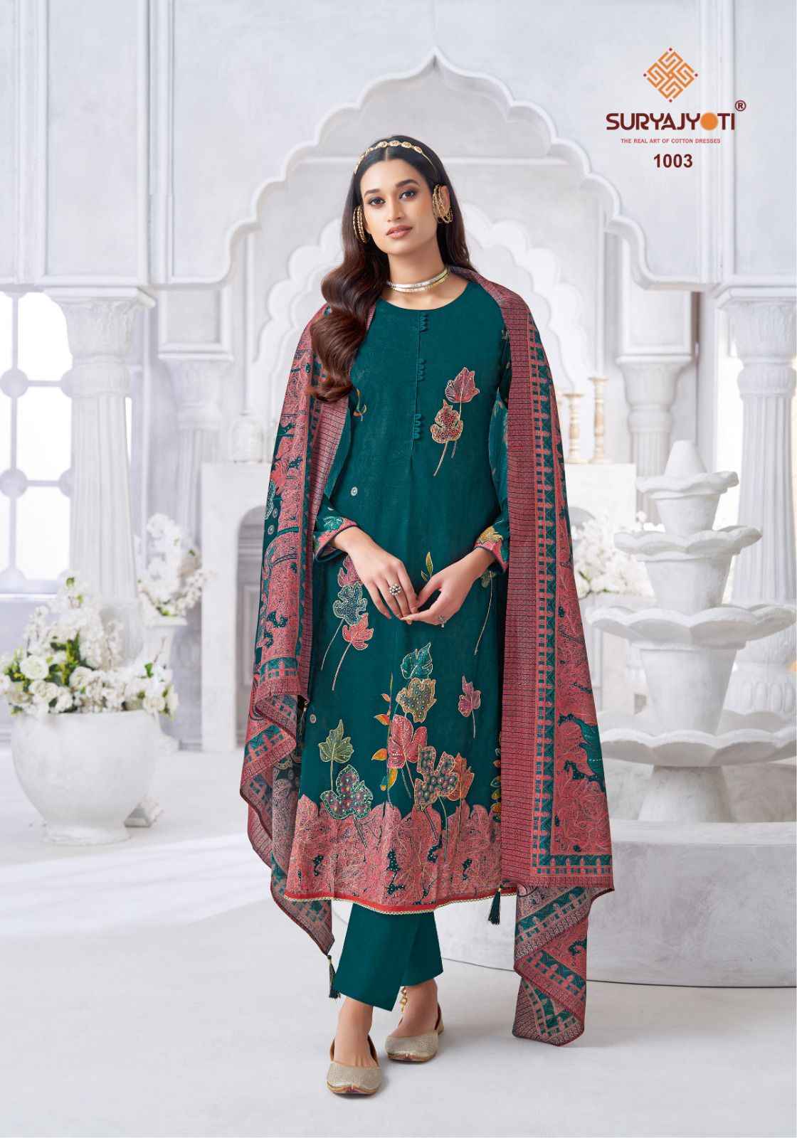 SuryaJyoti Krithi Vol 1 Cotton Dress Material 6 pcs Catalogue