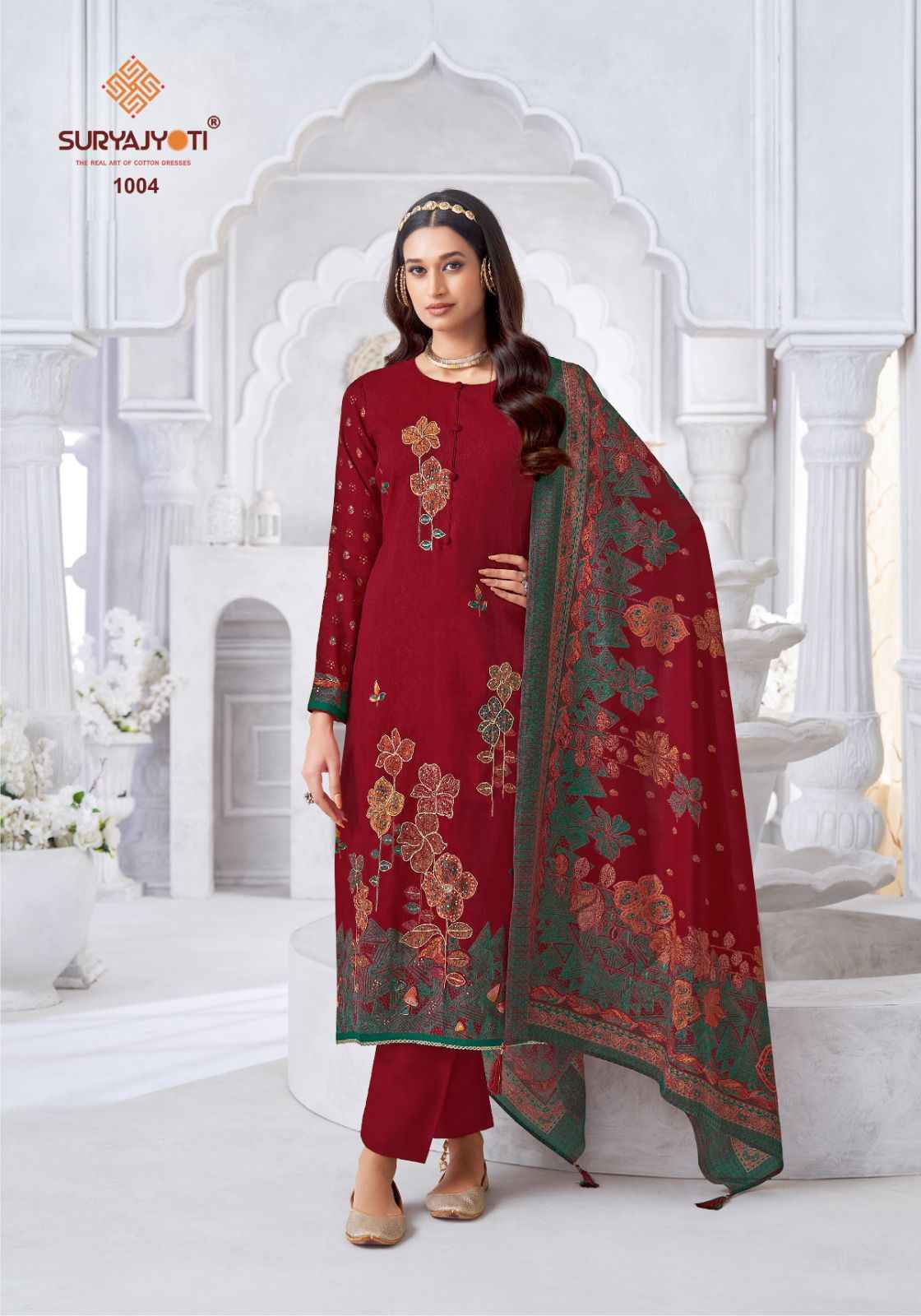 SuryaJyoti Krithi Vol 1 Cotton Dress Material 6 pcs Catalogue