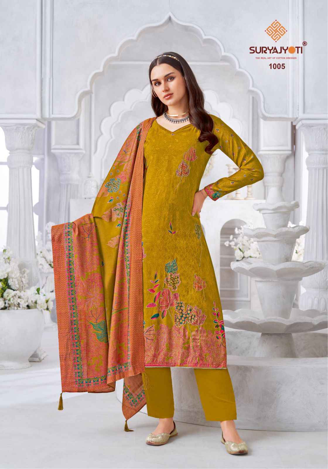 SuryaJyoti Krithi Vol 1 Cotton Dress Material 6 pcs Catalogue