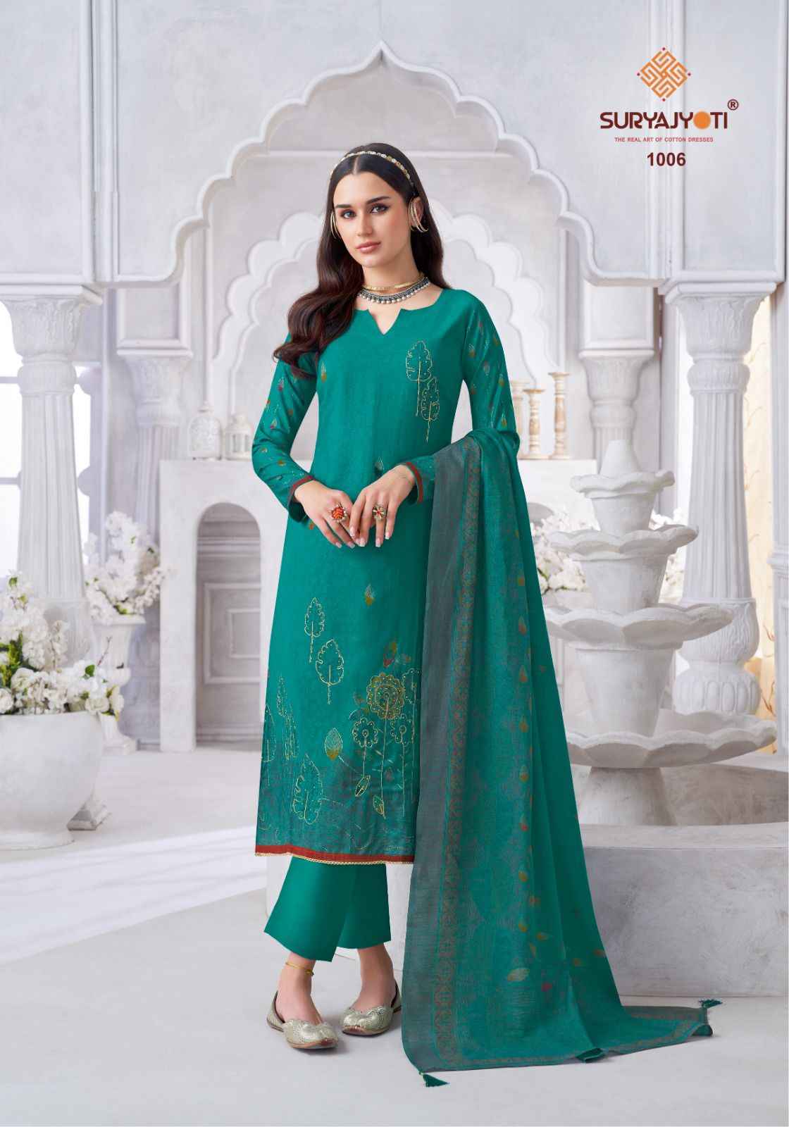 SuryaJyoti Krithi Vol 1 Cotton Dress Material 6 pcs Catalogue