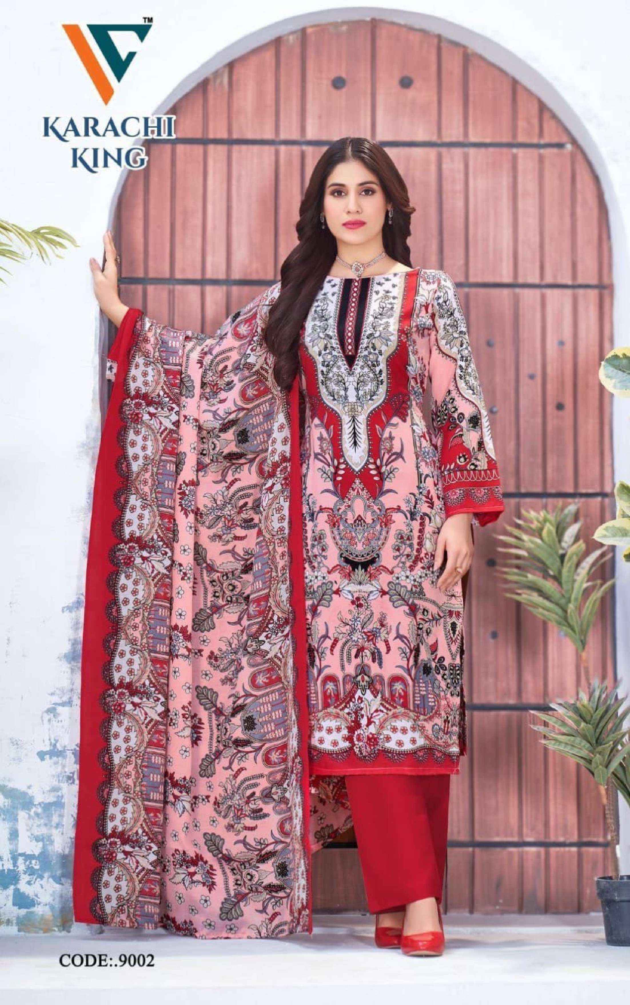 Vandana Creation Karachi King Vol 9 Cotton Dress Material 8 pcs Catalogue