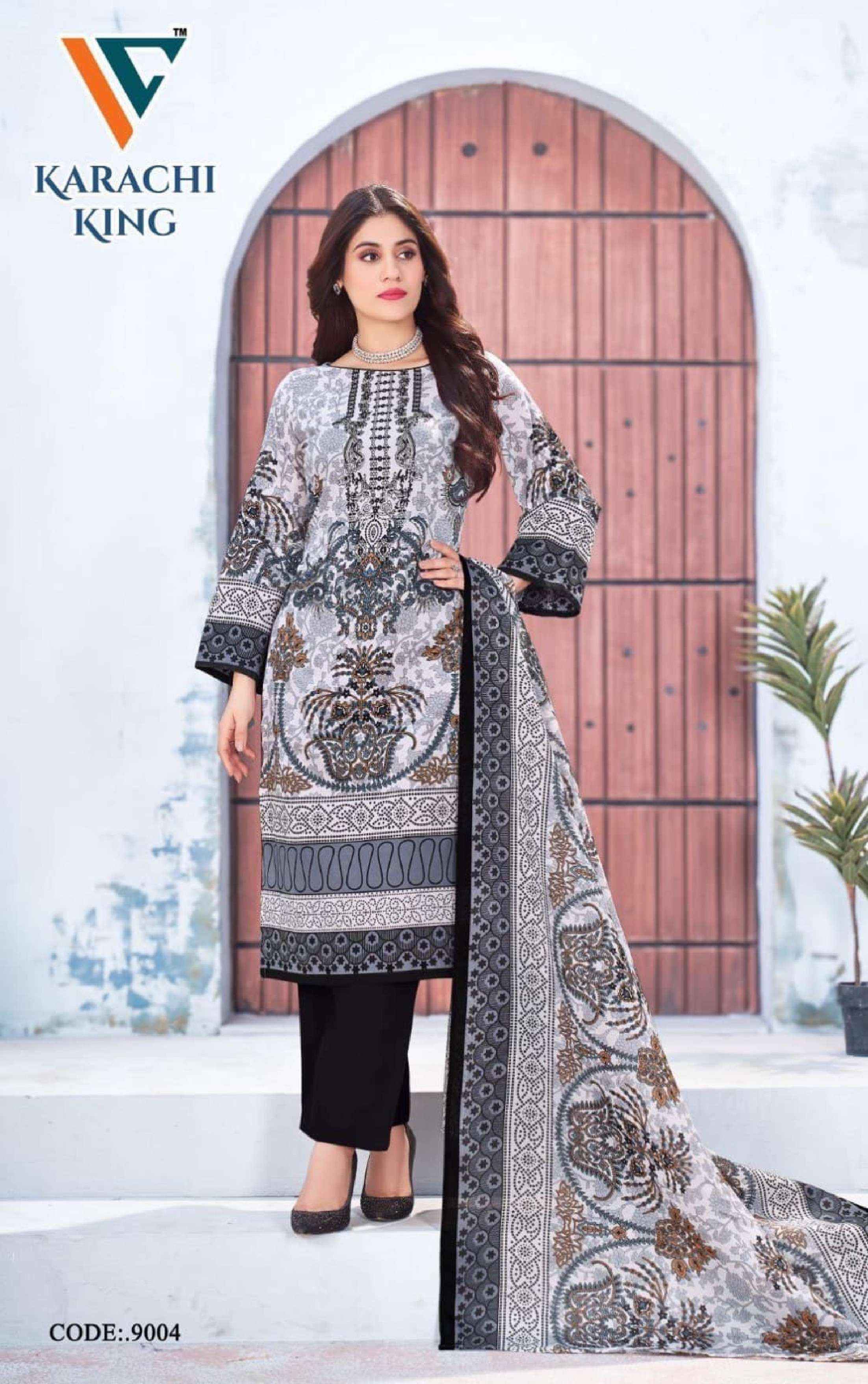 Vandana Creation Karachi King Vol 9 Cotton Dress Material 8 pcs Catalogue