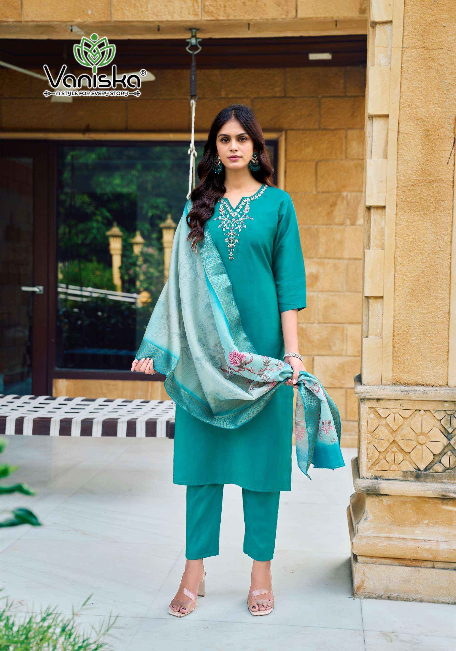 Vansika Fitoor Vol 2 Roman Silk Kurti Combo 6 pcs Catalogue