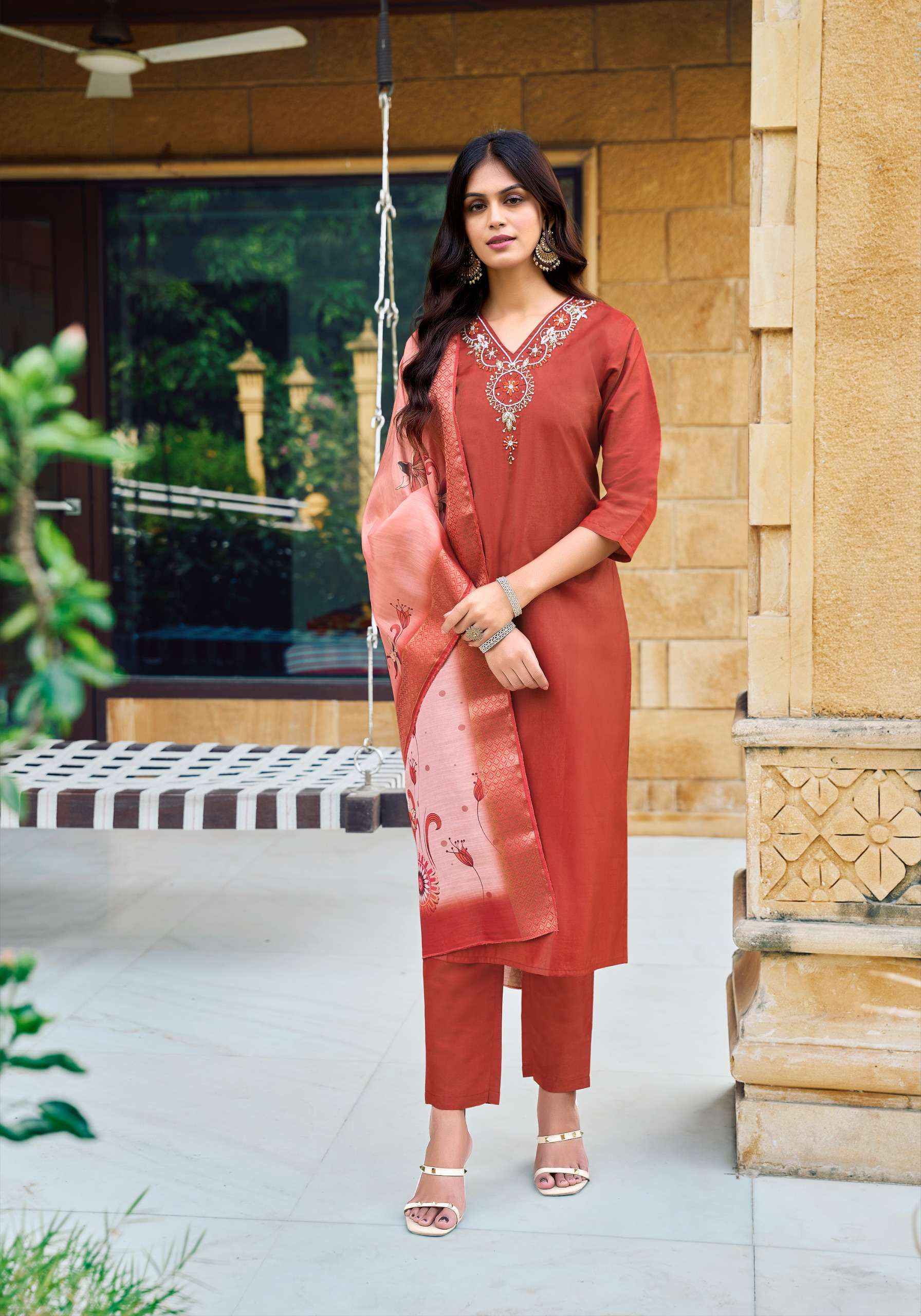 Vansika Fitoor Vol 2 Roman Silk Kurti Combo 6 pcs Catalogue