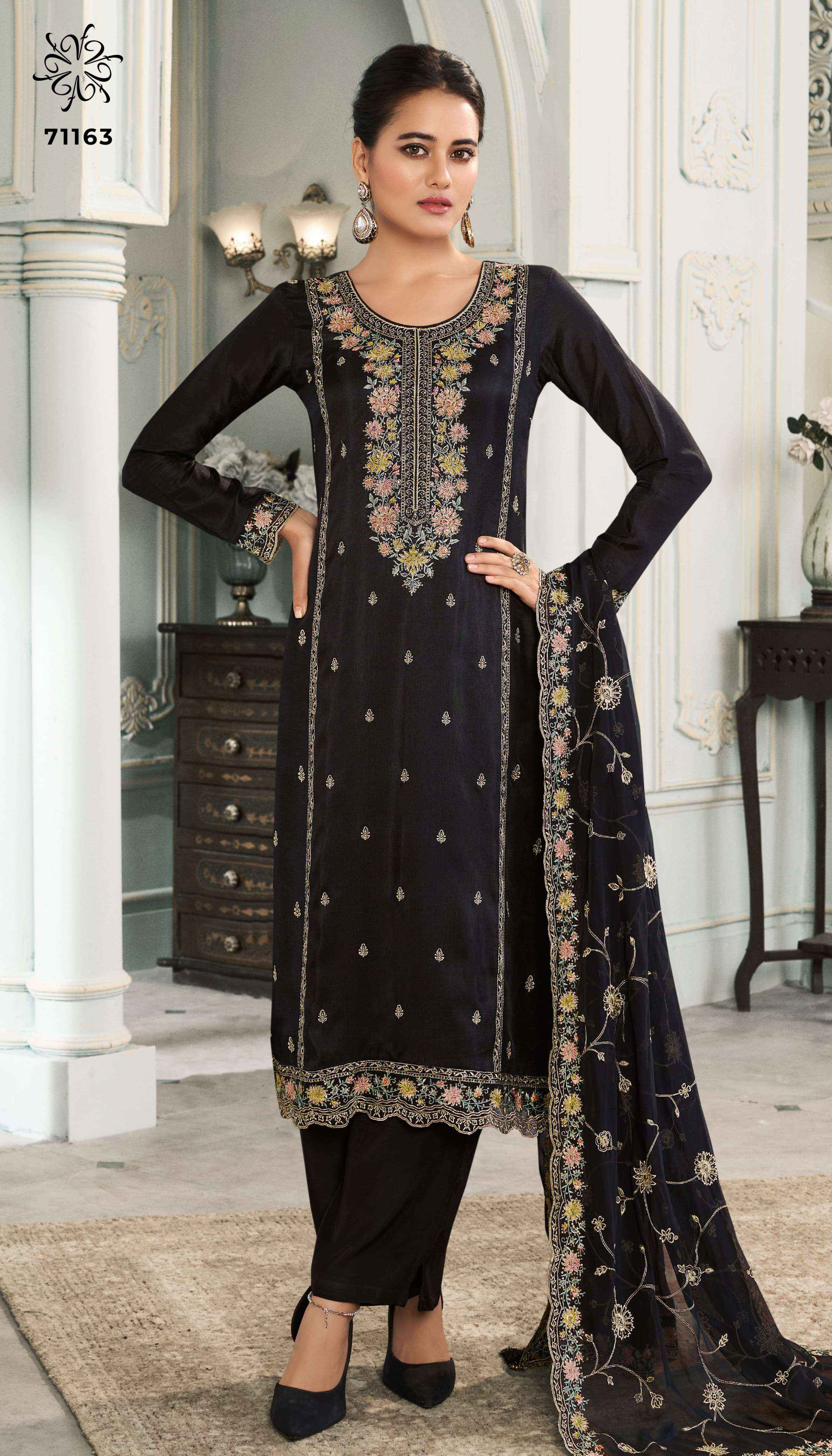 Vinay Fashion Kuleesh Multy Silk Dress Material 4 pcs Catalogue