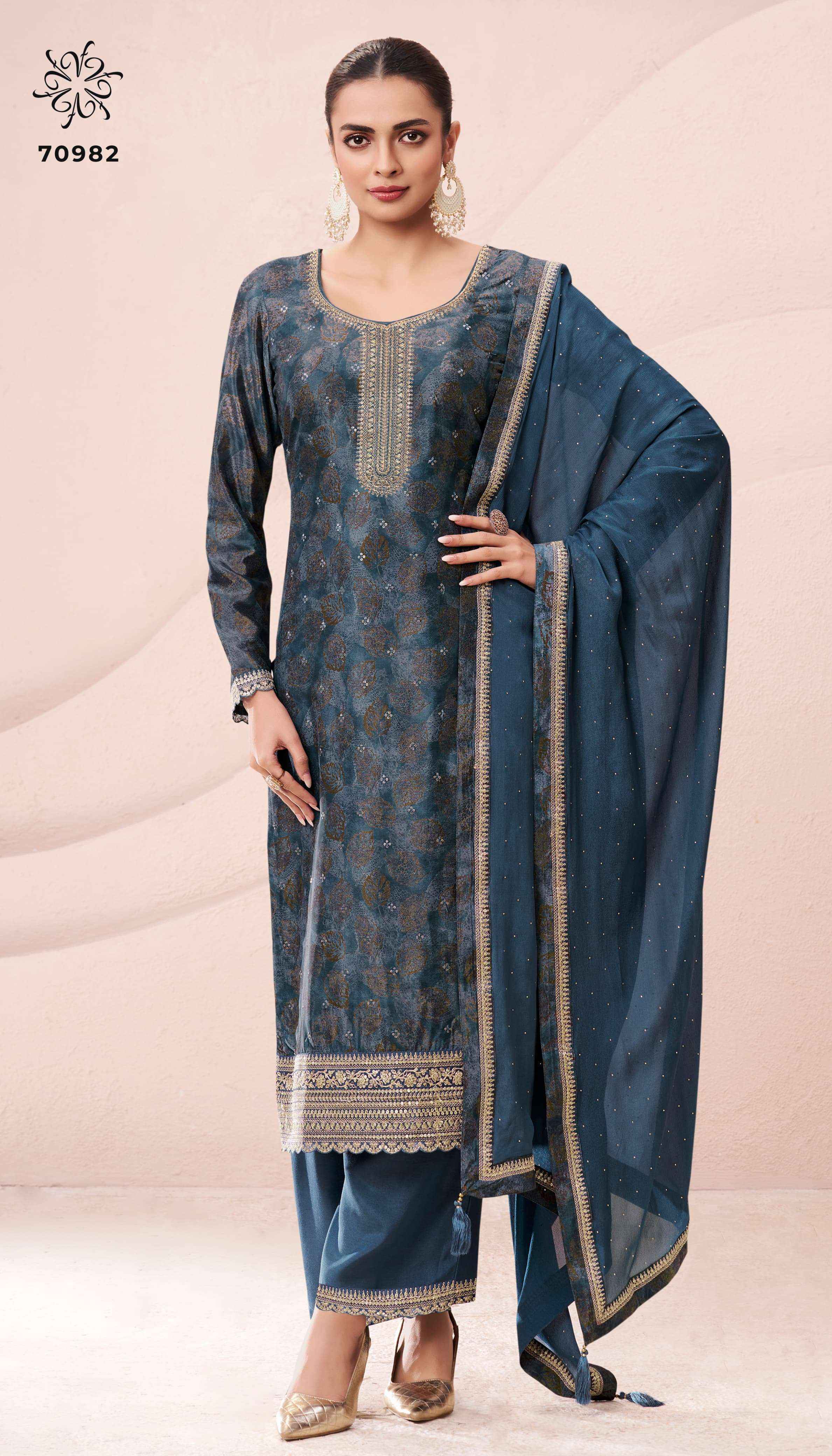 Vinay Kuleesh Pahal Vol 2 Chinon Dress Material 4 pcs Catalogue