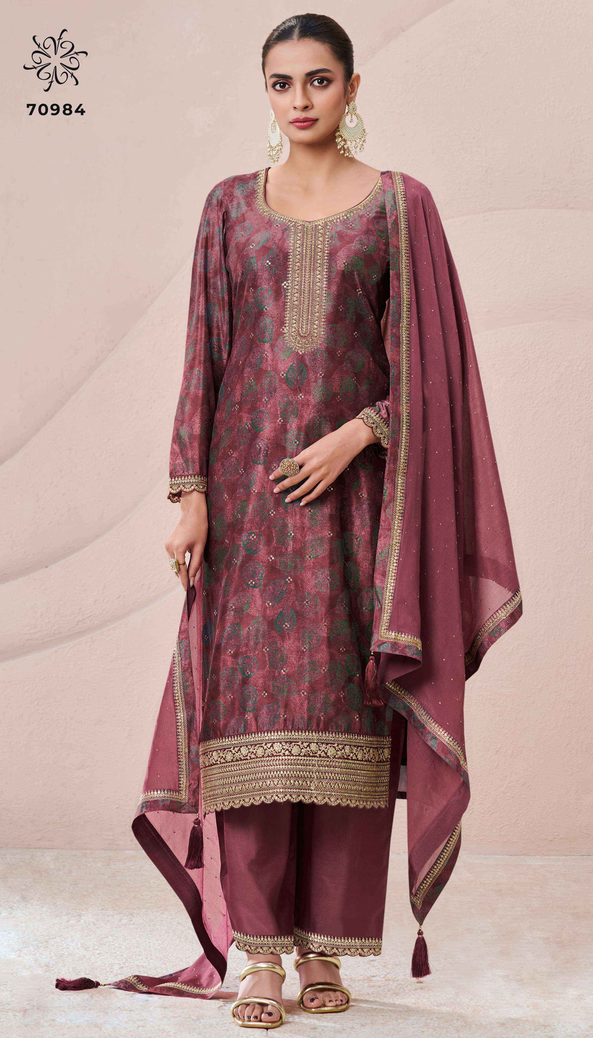 Vinay Kuleesh Pahal Vol 2 Chinon Dress Material 4 pcs Catalogue