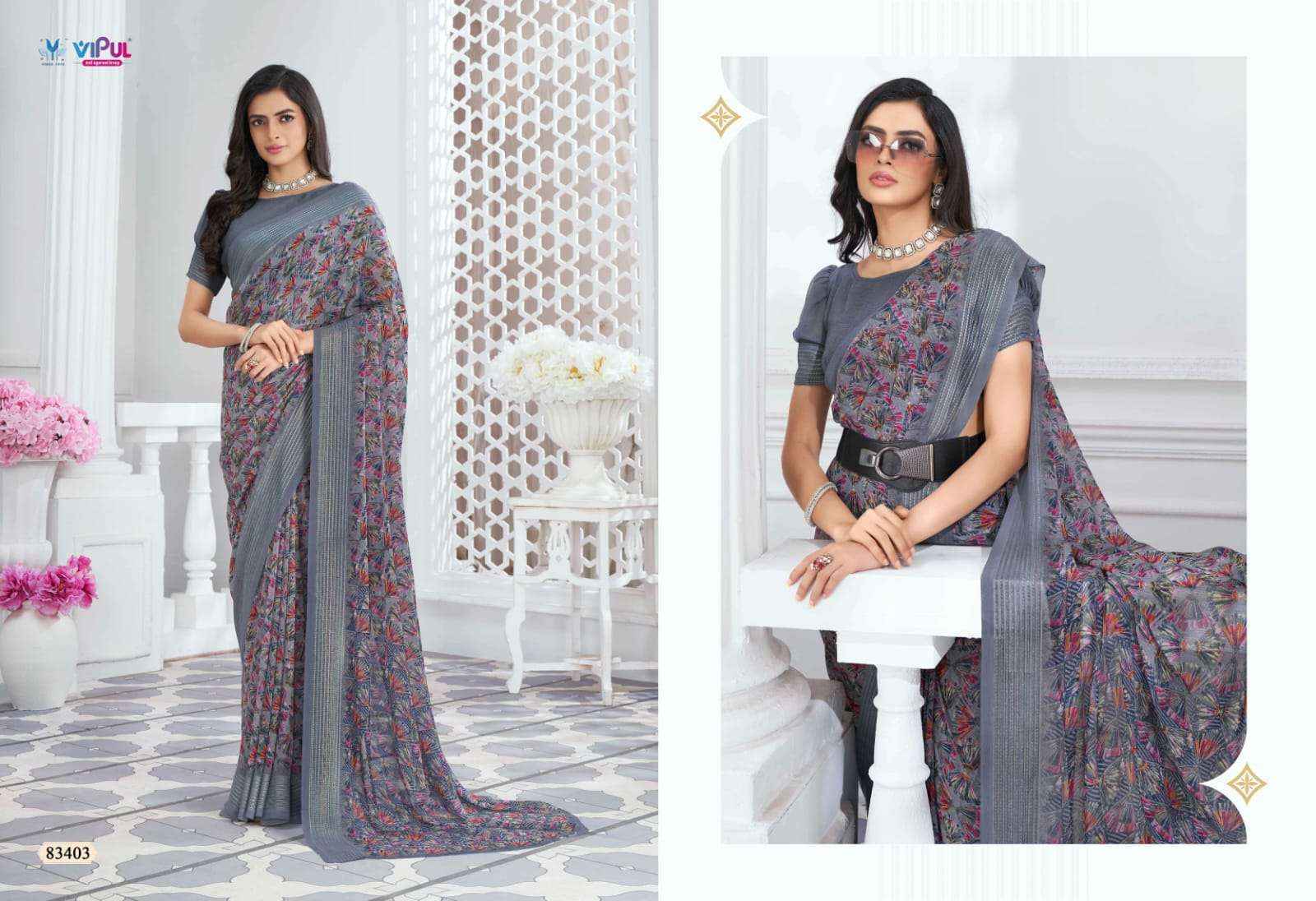 Vipul Falguni Vol 2 Georgette Saree 9 pcs Catalogue