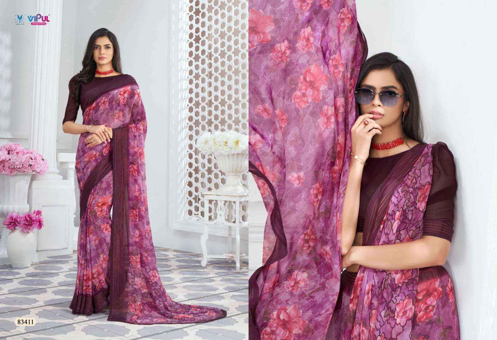 Vipul Falguni Vol 2 Georgette Saree 9 pcs Catalogue