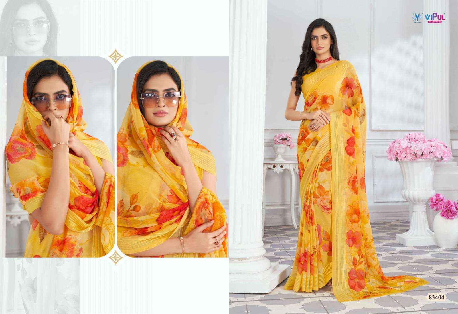 Vipul Falguni Vol 2 Georgette Saree 9 pcs Catalogue