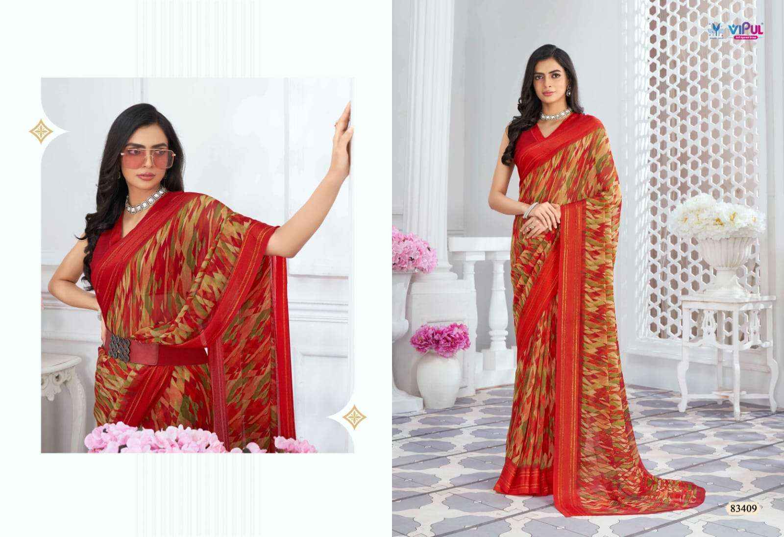 Vipul Falguni Vol 2 Georgette Saree 9 pcs Catalogue