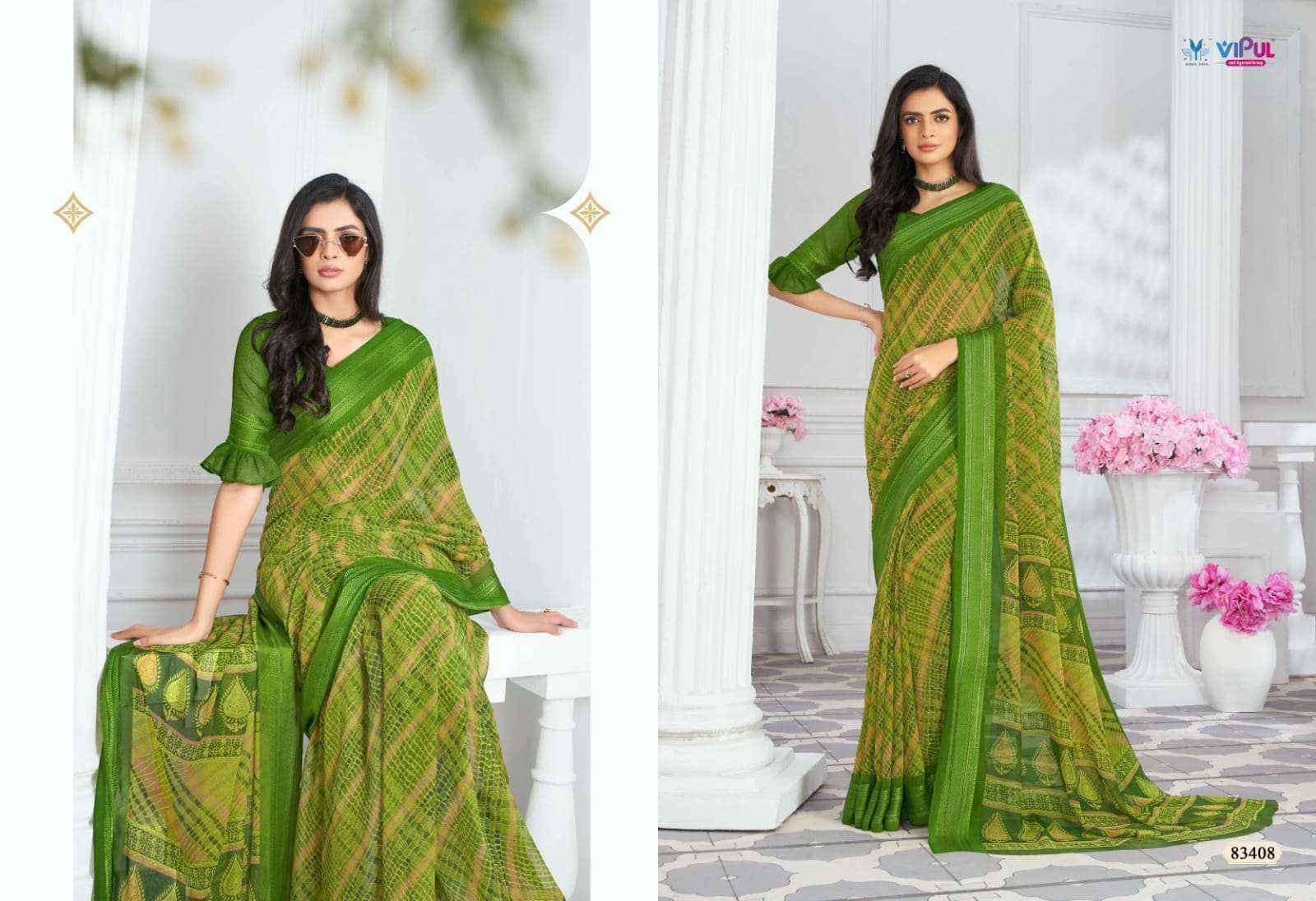Vipul Falguni Vol 2 Georgette Saree 9 pcs Catalogue