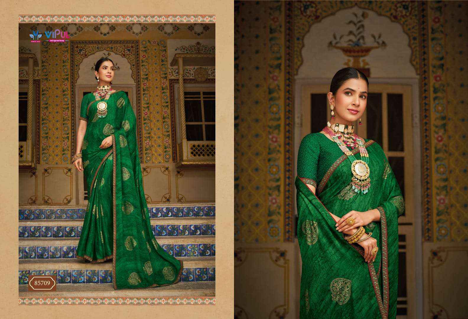 Vipul Sugandha Vol 3 Georgette Saree 4 pcs Catalogue