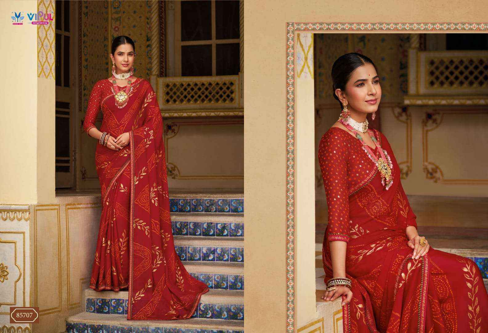 Vipul Sugandha Vol 3 Georgette Saree 4 pcs Catalogue