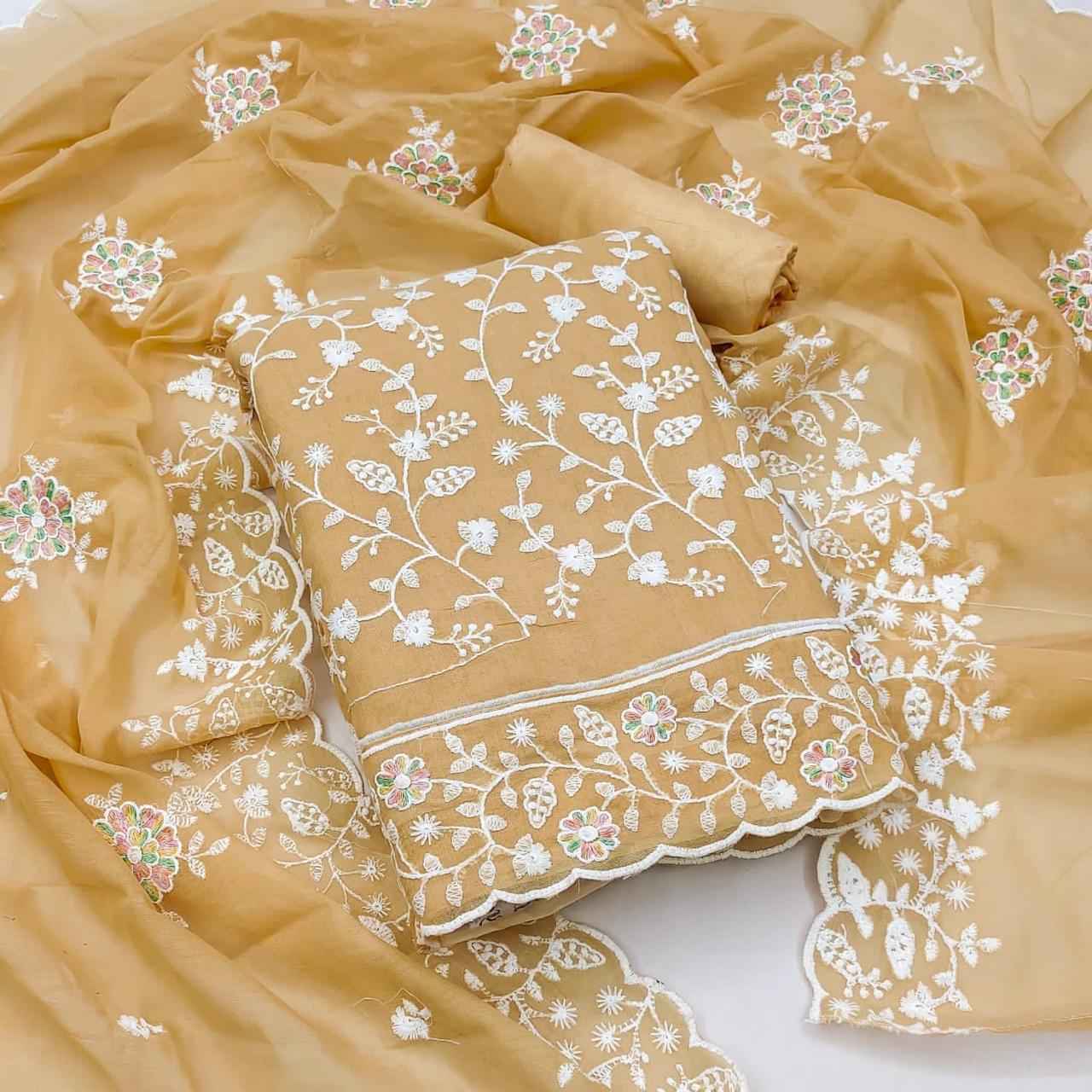 WD 101 Chanderi Non Catalogue 4 pcs Catalogue
