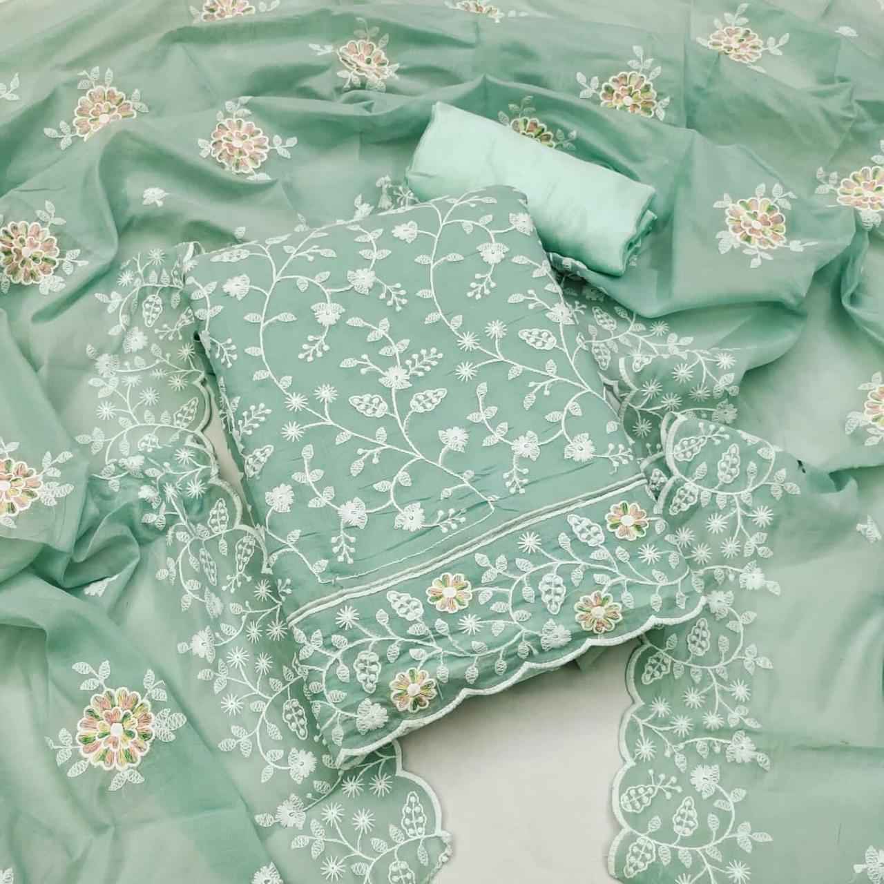 WD 101 Chanderi Non Catalogue 4 pcs Catalogue