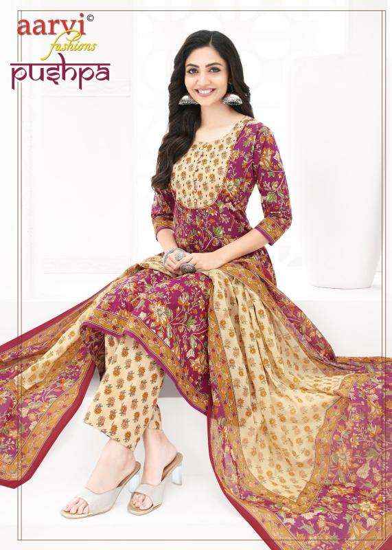 Aarvi Fashion Pushpa Vol 1 Readymade Anarkal Cotton Dress 8 pcs Catalogue
