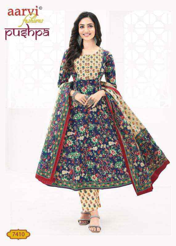 Aarvi Fashion Pushpa Vol 1 Readymade Anarkal Cotton Dress 8 pcs Catalogue