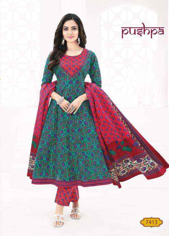 Aarvi Fashion Pushpa Vol 1 Readymade Anarkal Cotton Dress 8 pcs Catalogue