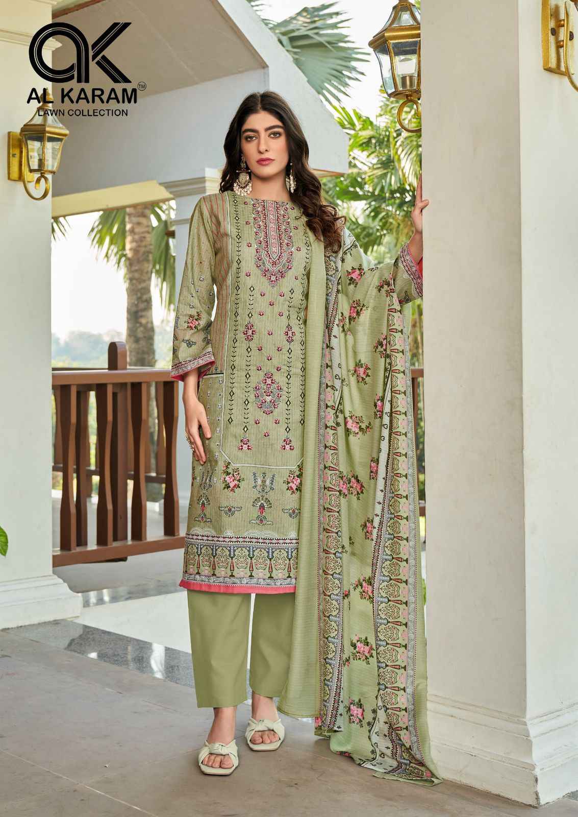 AL Karam Dilshad Lawn Dress Material 6 pcs Catalogue