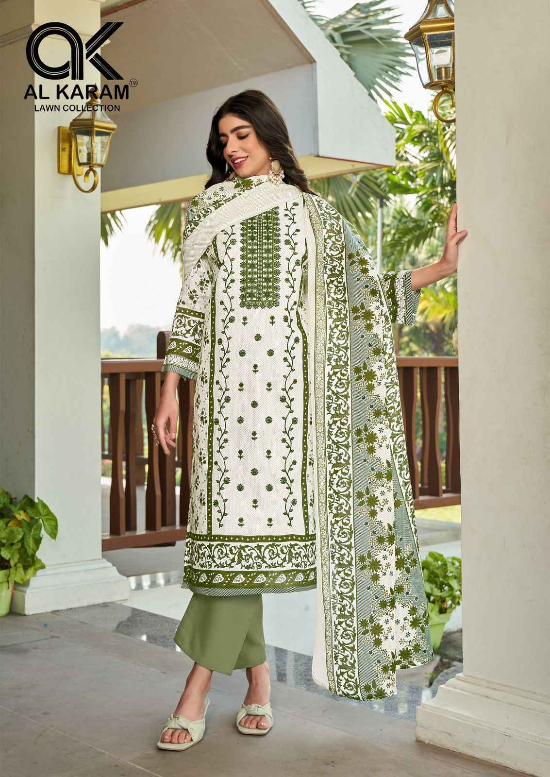 AL Karam Dilshad Lawn Dress Material 6 pcs Catalogue