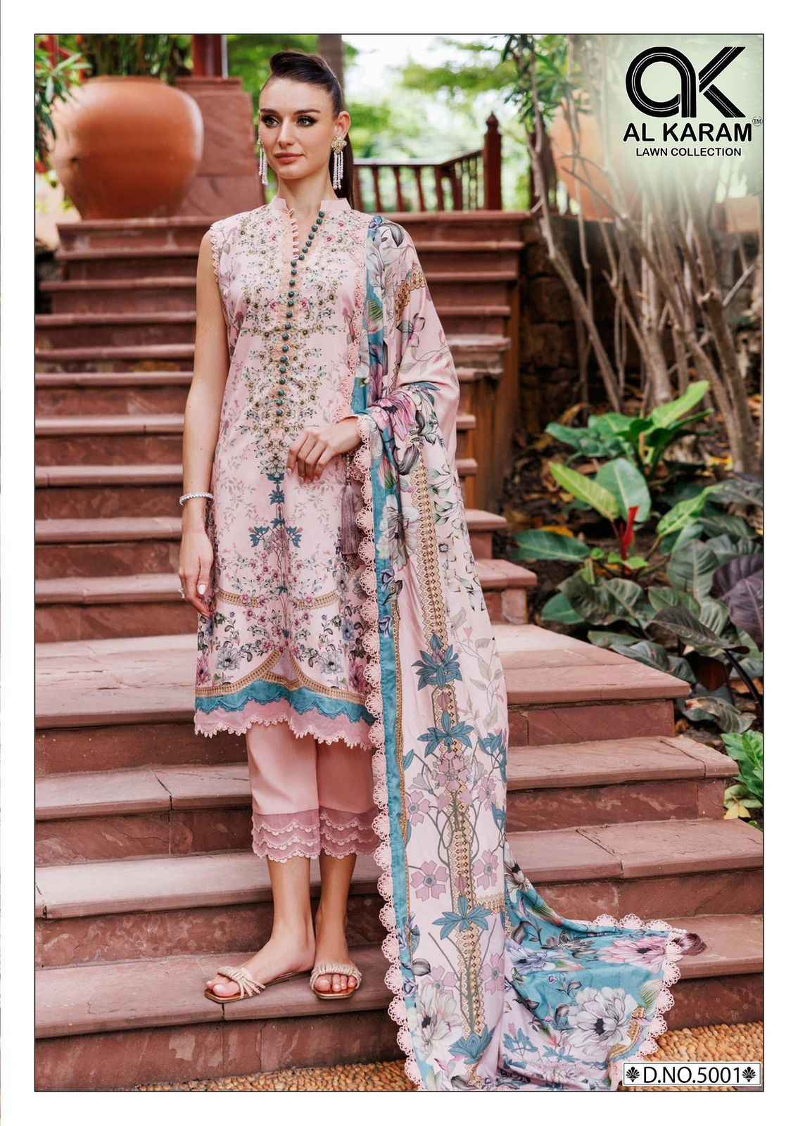 Al Karam Florence Vol 5 Cambric Cotton Dress Material 6 pcs Catalogue