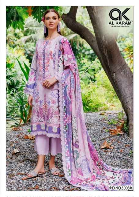 Al Karam Florence Vol 5 Cambric Cotton Dress Material 6 pcs Catalogue