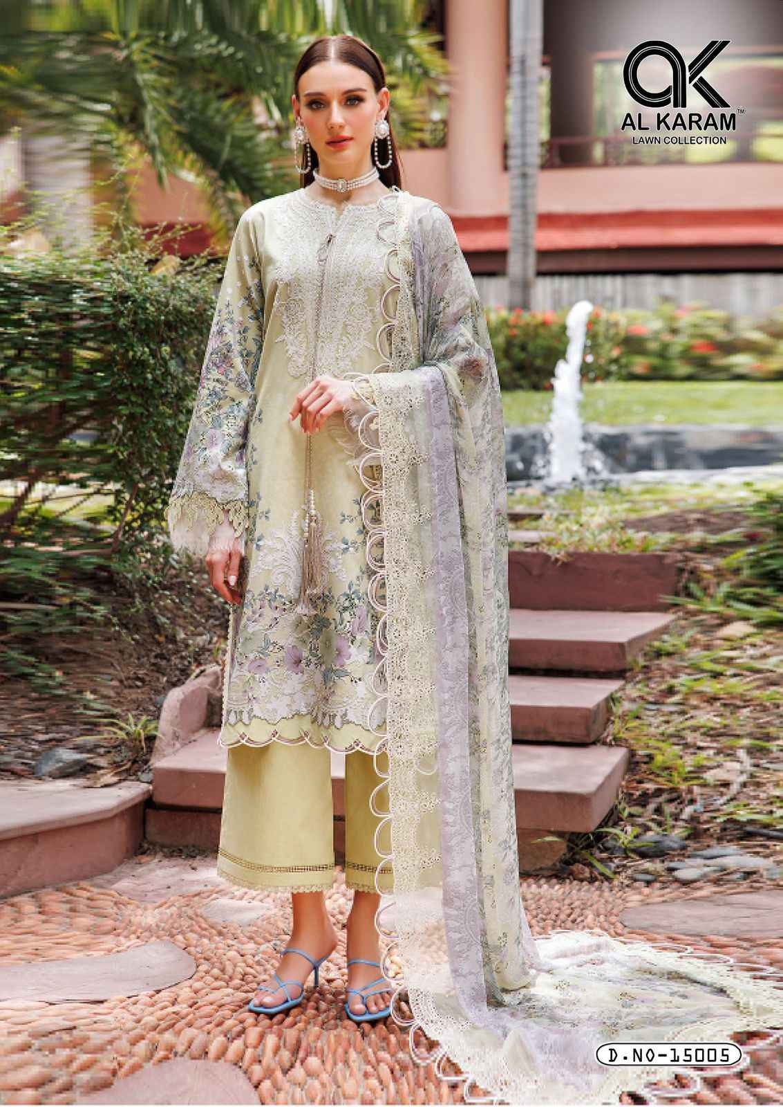 Al Karam Kesariya Vol 15 Cambric Cotton Dress Material 6 pcs Catalogue