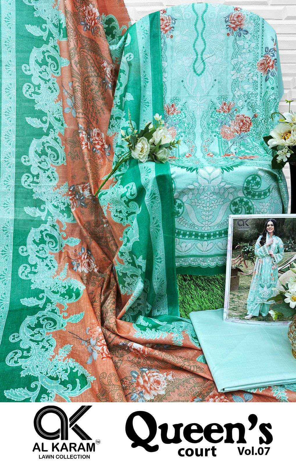 AL Karam Queens Court Vol 7 Cotton Dress Material 6 pcs Catalogue