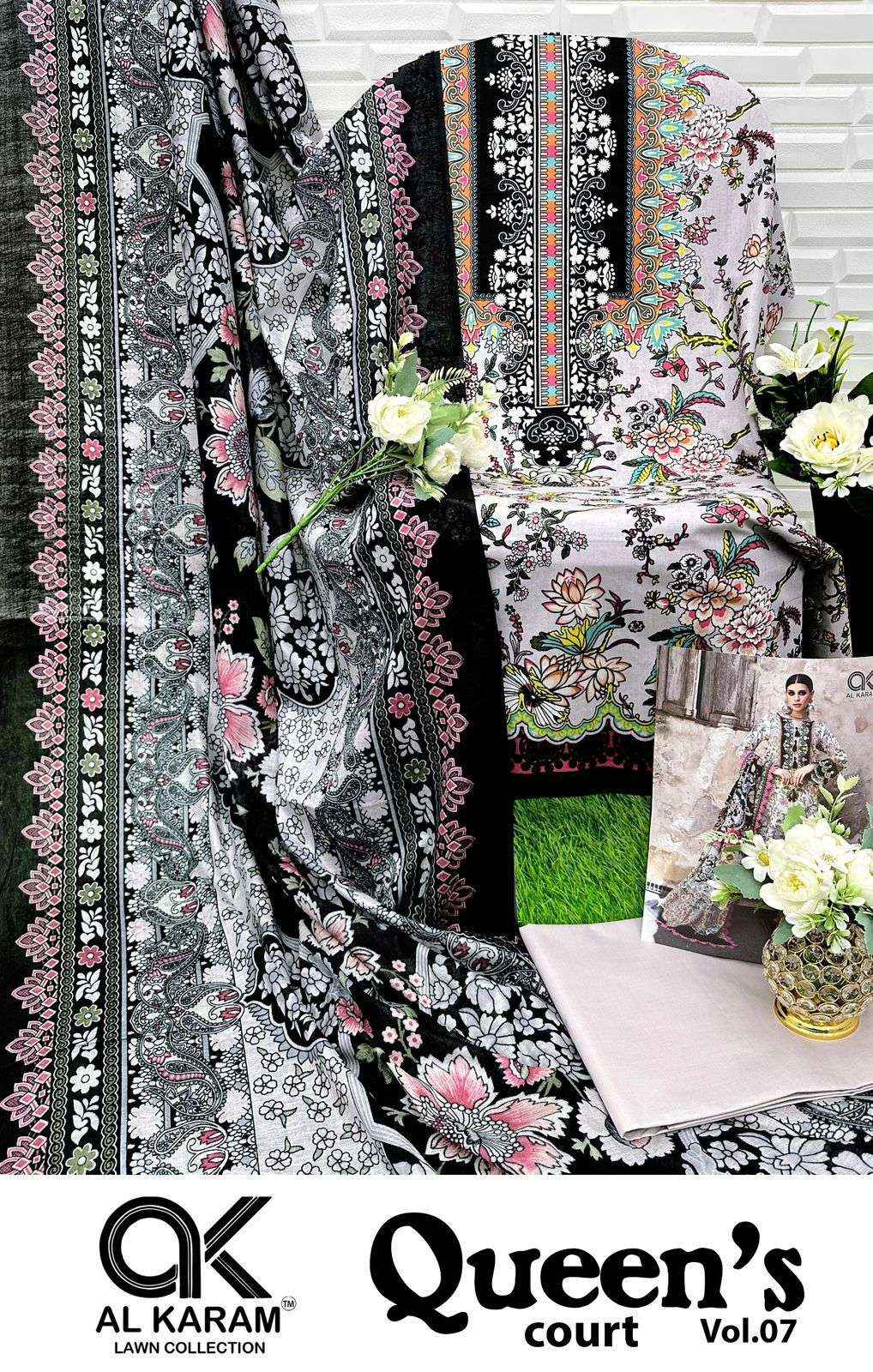 AL Karam Queens Court Vol 7 Cotton Dress Material 6 pcs Catalogue