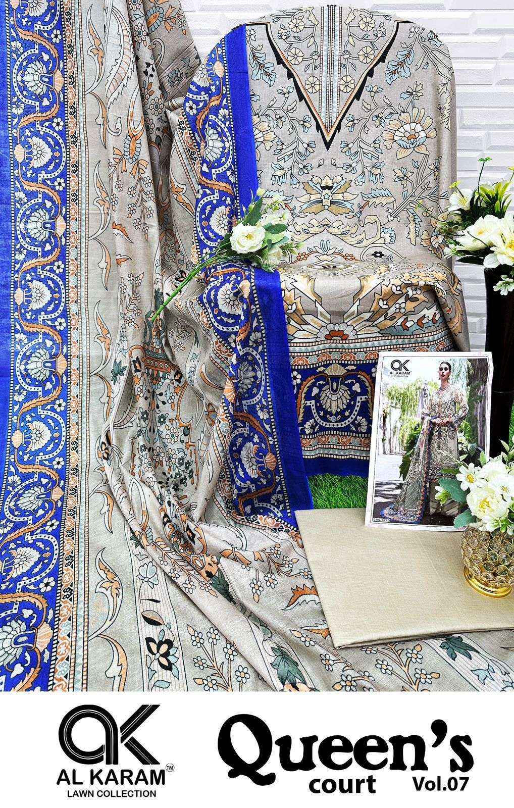 AL Karam Queens Court Vol 7 Cotton Dress Material 6 pcs Catalogue