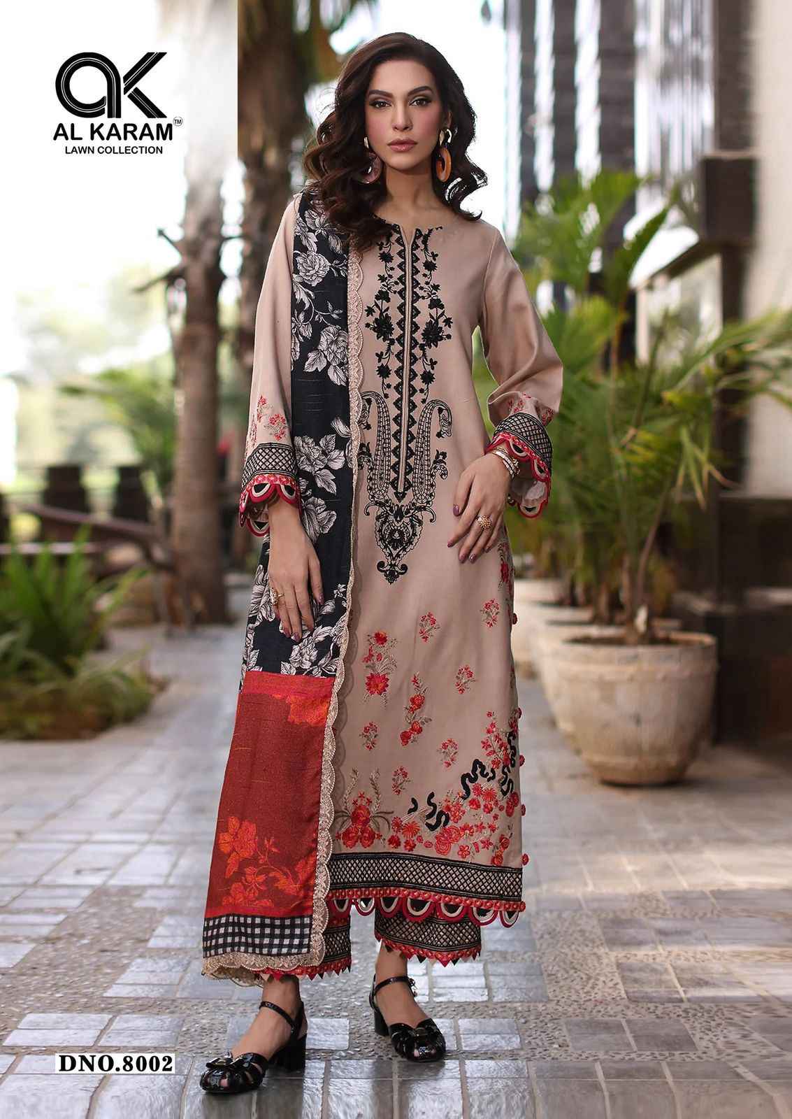 AL Karam Queens Court Vol 8 Cotton Dress Material 6 pcs Catalogue