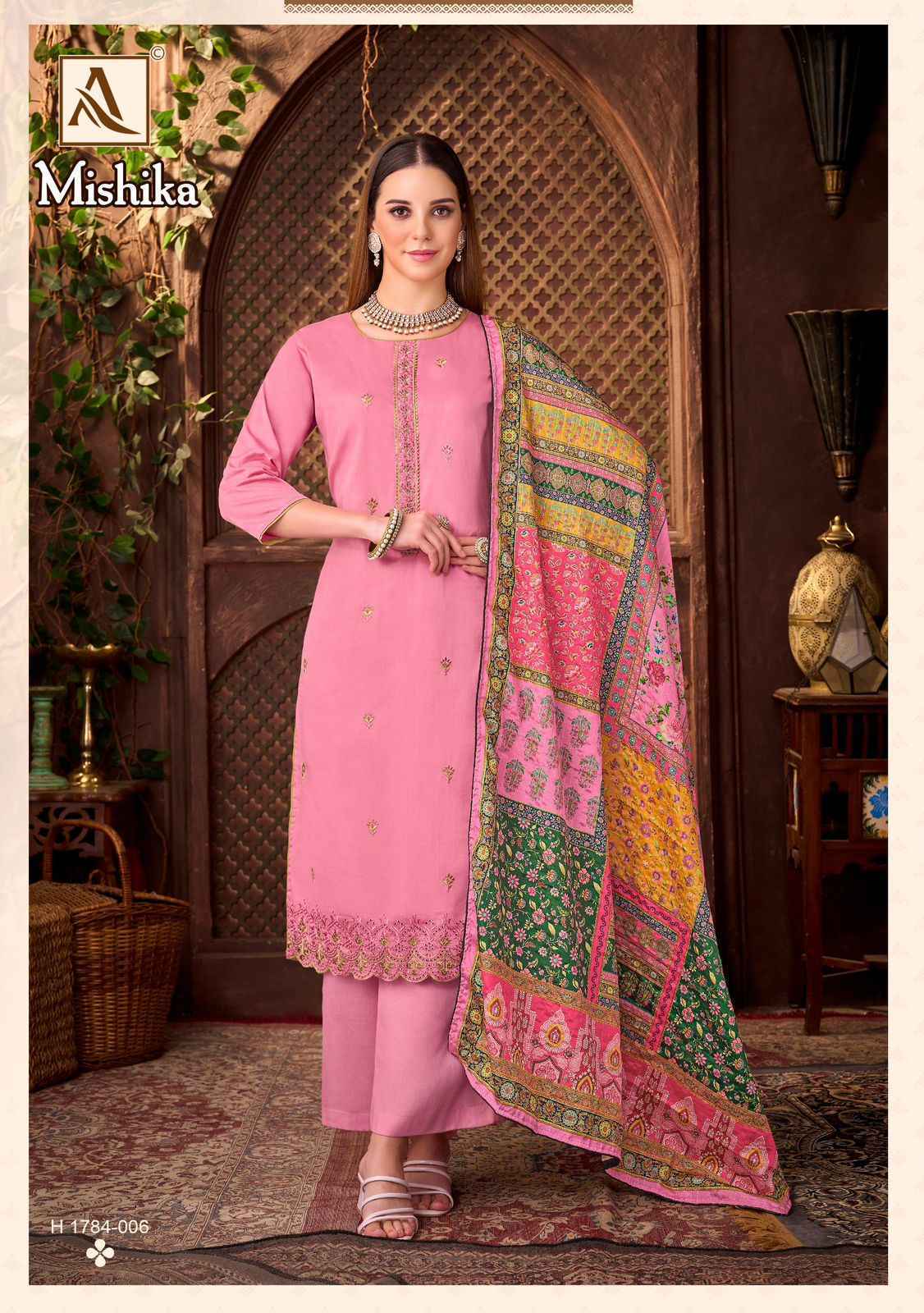 Alok Mishika Zam Cotton Dress Material 6 pcs Catalogue