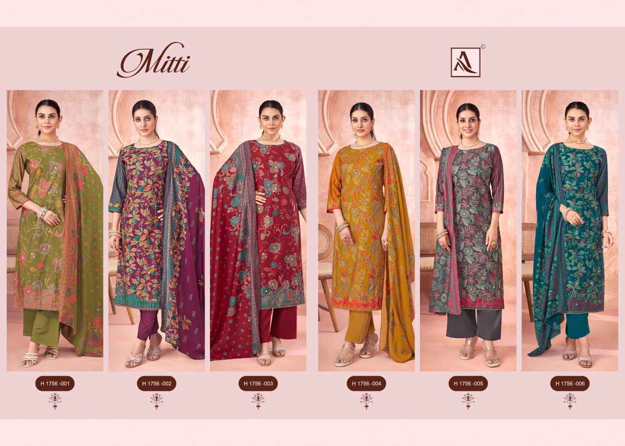 Alok Mitti Mudaal Dress Material 6 pcs Catalogue