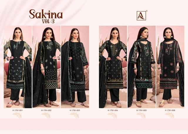 Alok Sakina Vol 3 Viscouse Reyon Dress Material 6 pcs Catalogue