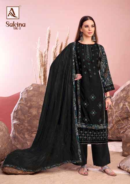 Alok Sakina Vol 3 Viscouse Reyon Dress Material 6 pcs Catalogue
