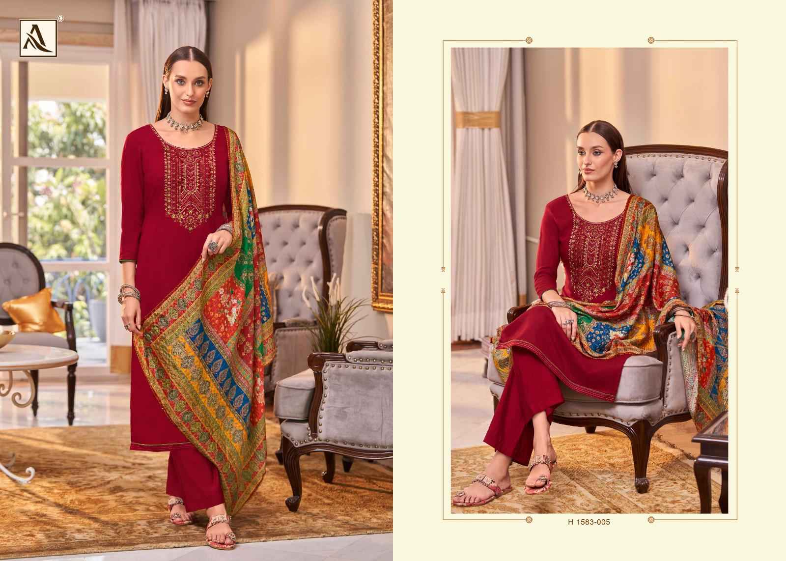Alok Saundarya Edition 2 Viscose Rayon Dress Material 8 pcs Catalogue