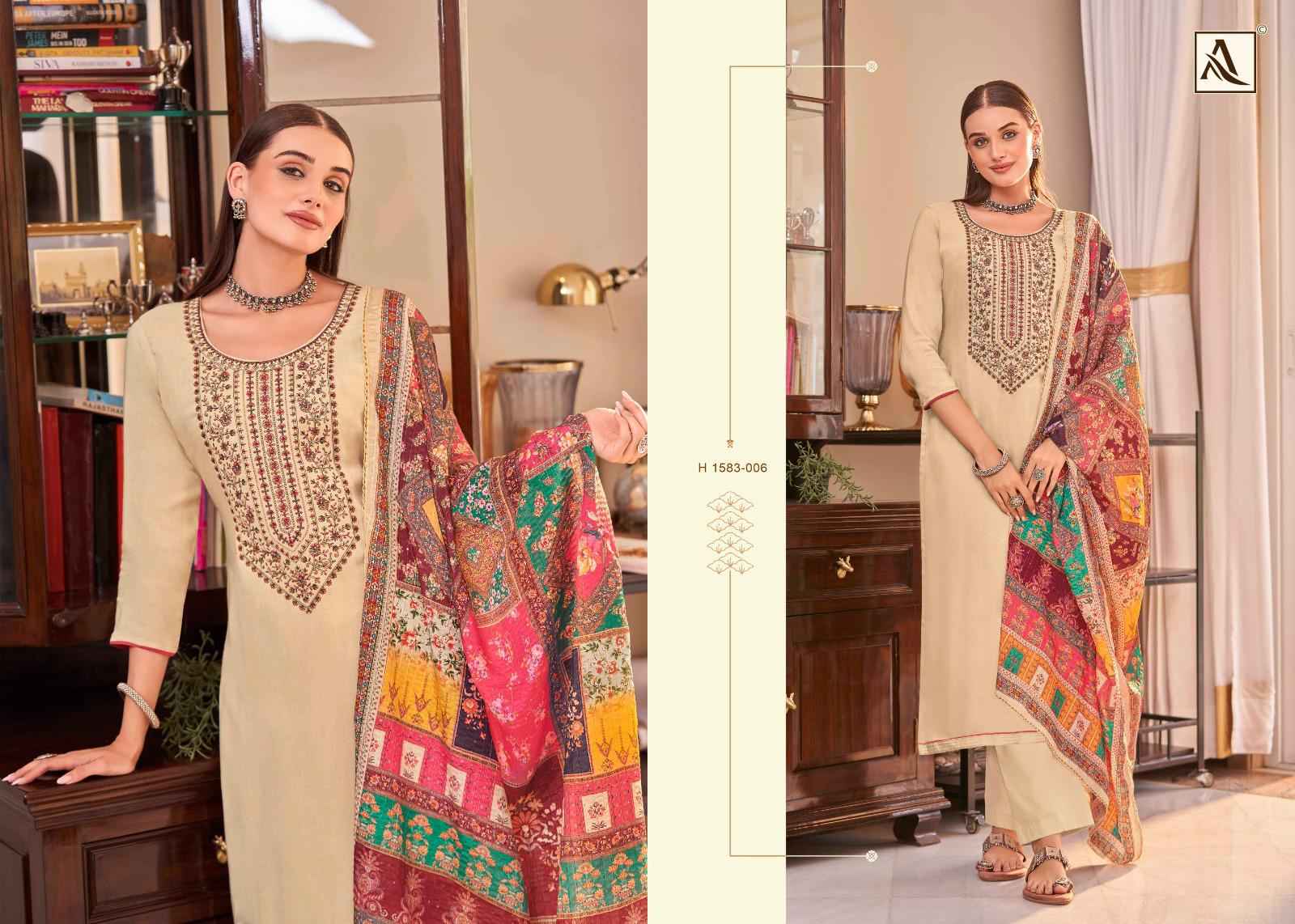 Alok Saundarya Edition 2 Viscose Rayon Dress Material 8 pcs Catalogue