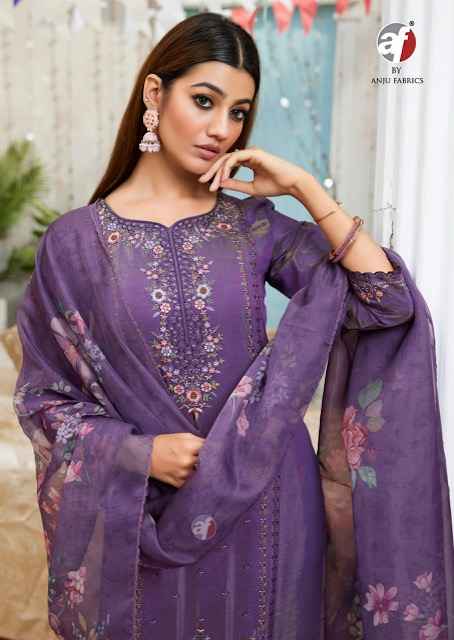 Anju Fabrics Sayara Vol 2 Shimmer Kurti Combo 5 pcs Catalogue