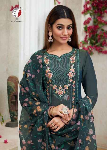 Anju Fabrics Sayara Vol 2 Shimmer Kurti Combo 5 pcs Catalogue