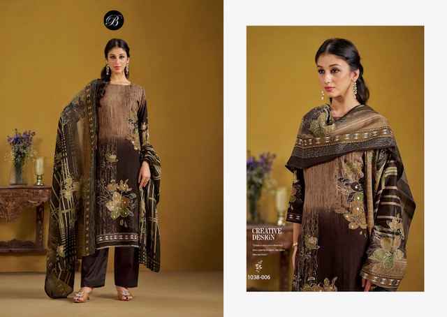 Belliza Lamhe Reloaded Viscouse Reyon Dress Material 6 pcs Catalogue