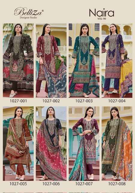 Belliza Naira Vol 90 Cotton Dress Material 8 pcs Cataloge