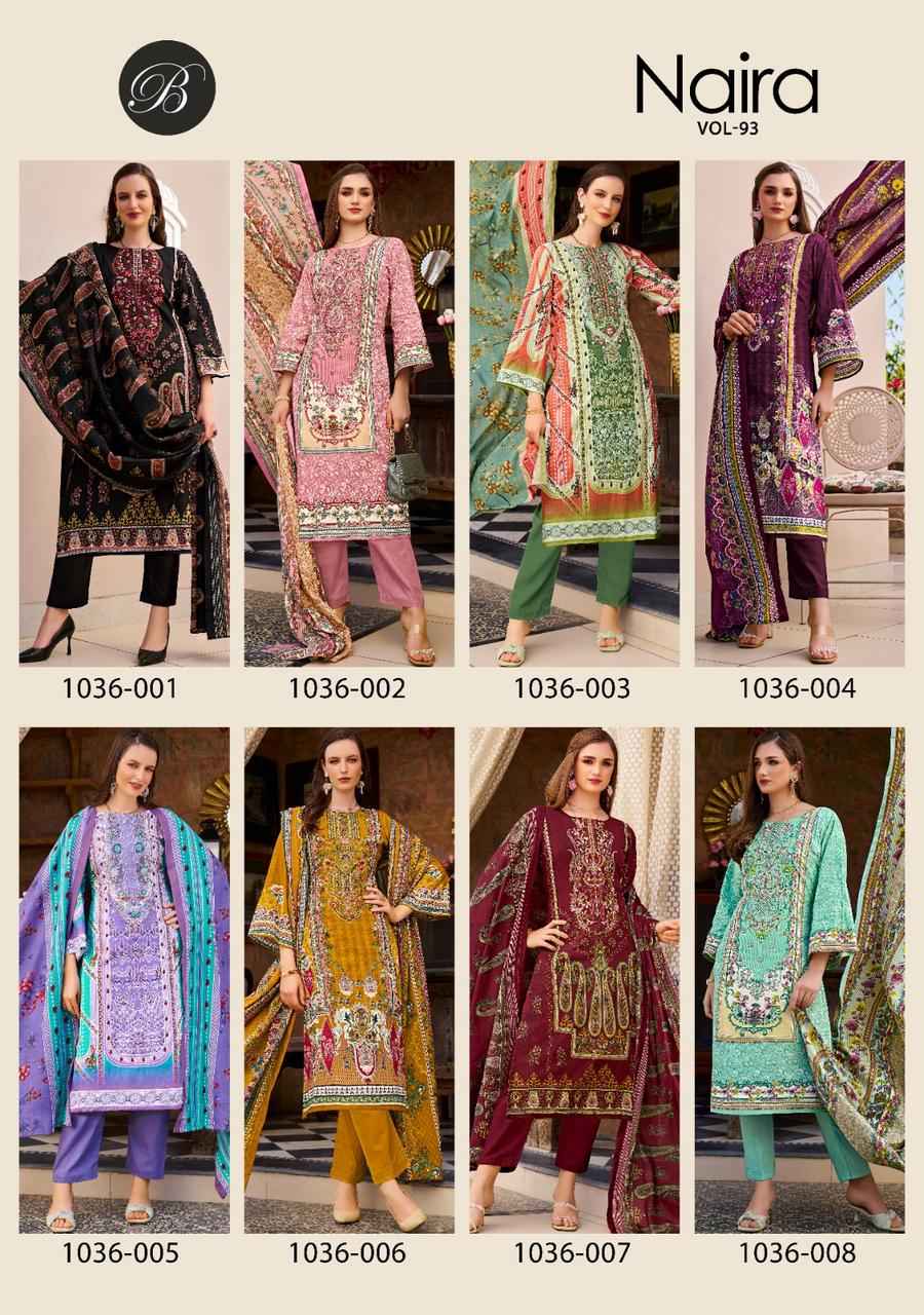 Belliza Naira Vol 93 Cotton Dress Material 8 pcs Cataloge