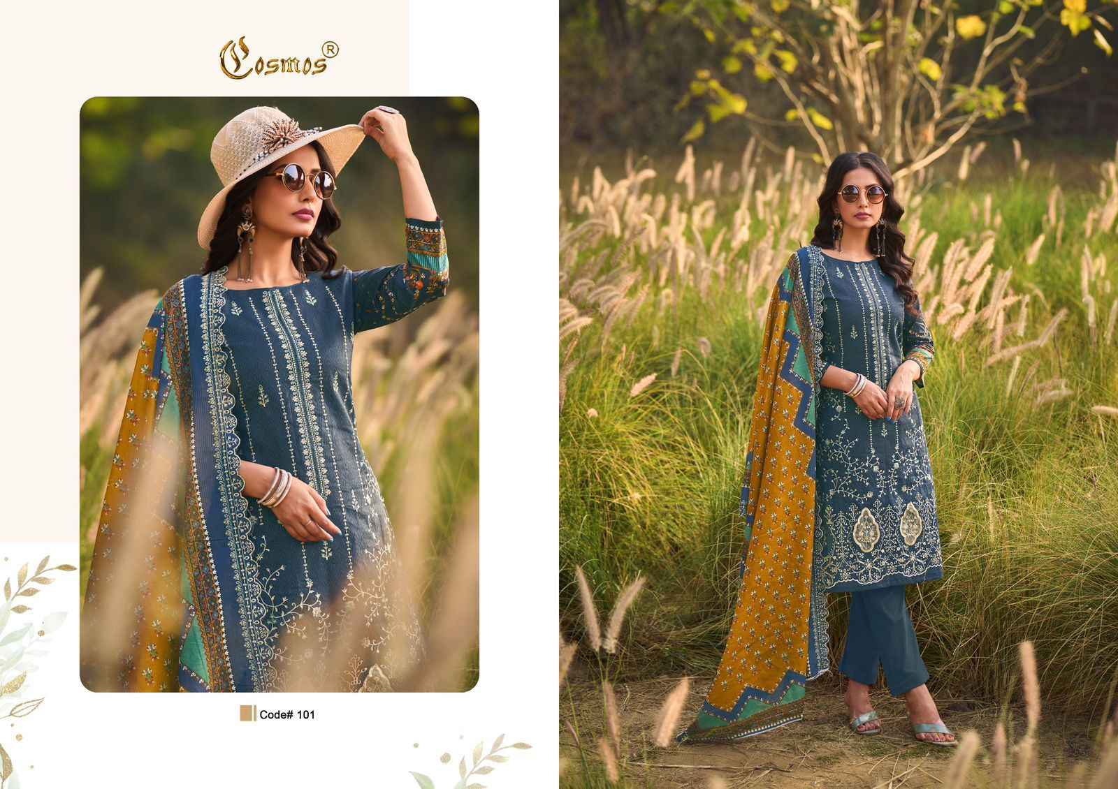 Cosmos Bin Saeed Premium Vol 1 Cotton Dress Material 6 pcs Catalogue