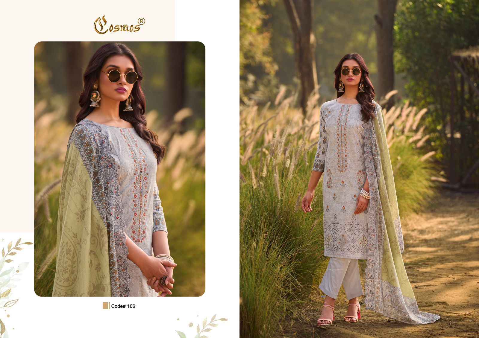 Cosmos Bin Saeed Premium Vol 1 Cotton Dress Material 6 pcs Catalogue