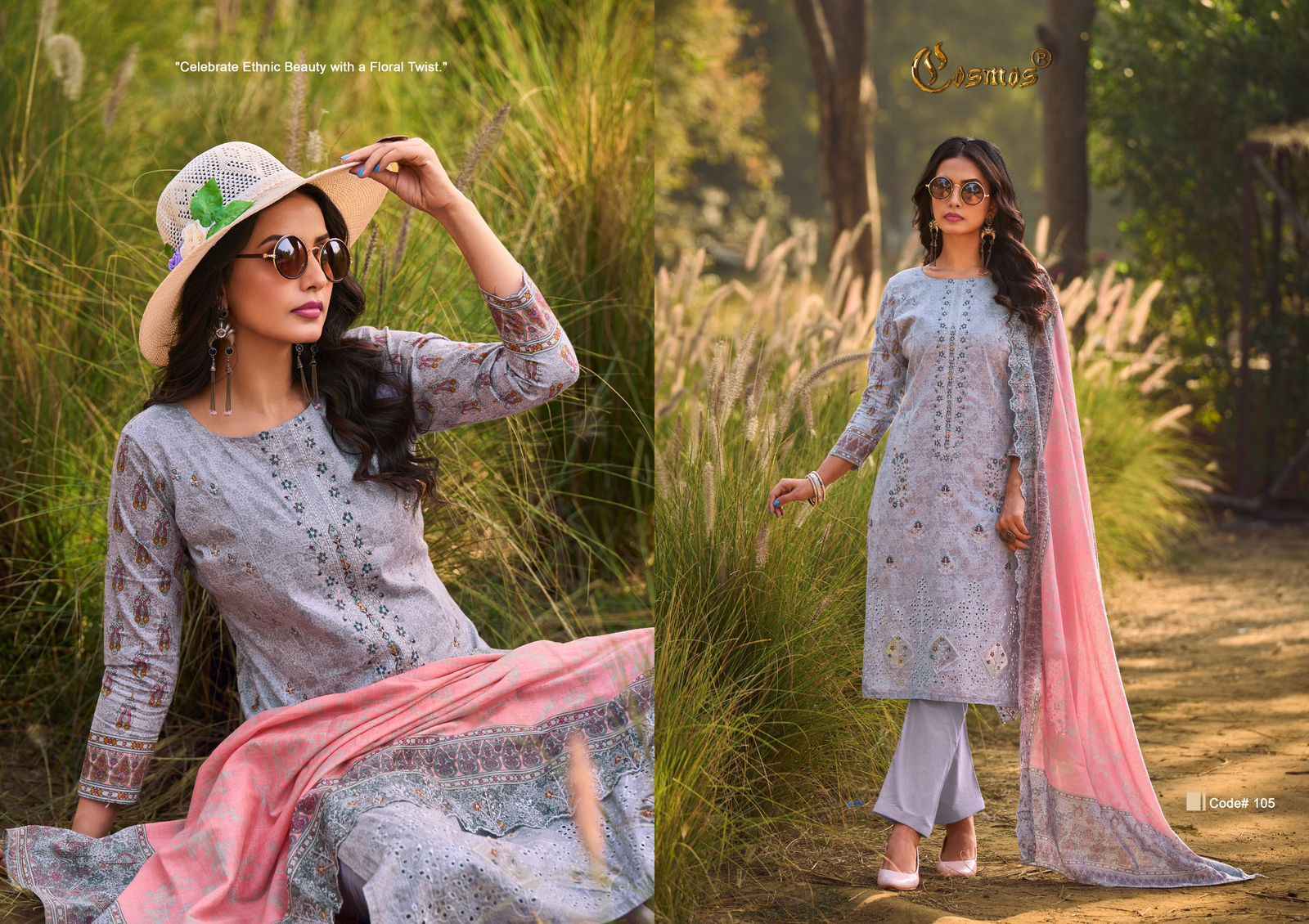 Cosmos Bin Saeed Premium Vol 1 Cotton Dress Material 6 pcs Catalogue